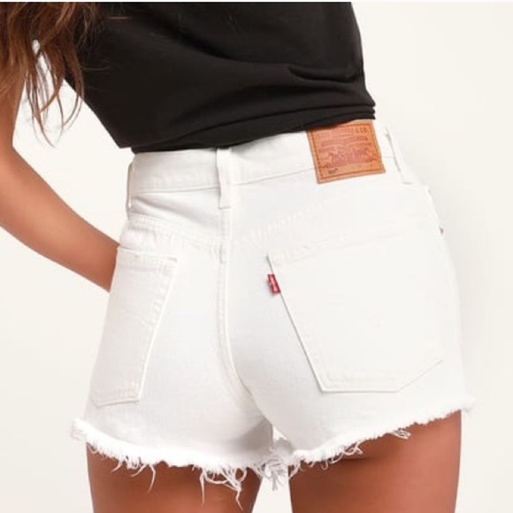 Levi's Pants - Levi’s 501 Denim Shorts in White